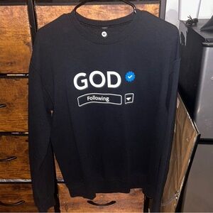 Black Graphic Sweater